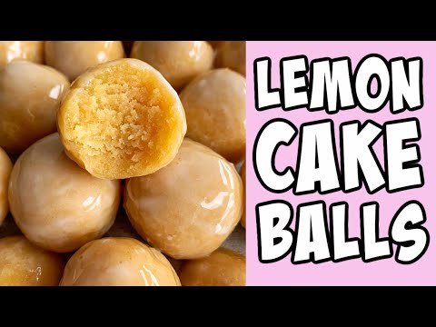 Lemon Cake Balls Recipe Tutorial #Shorts