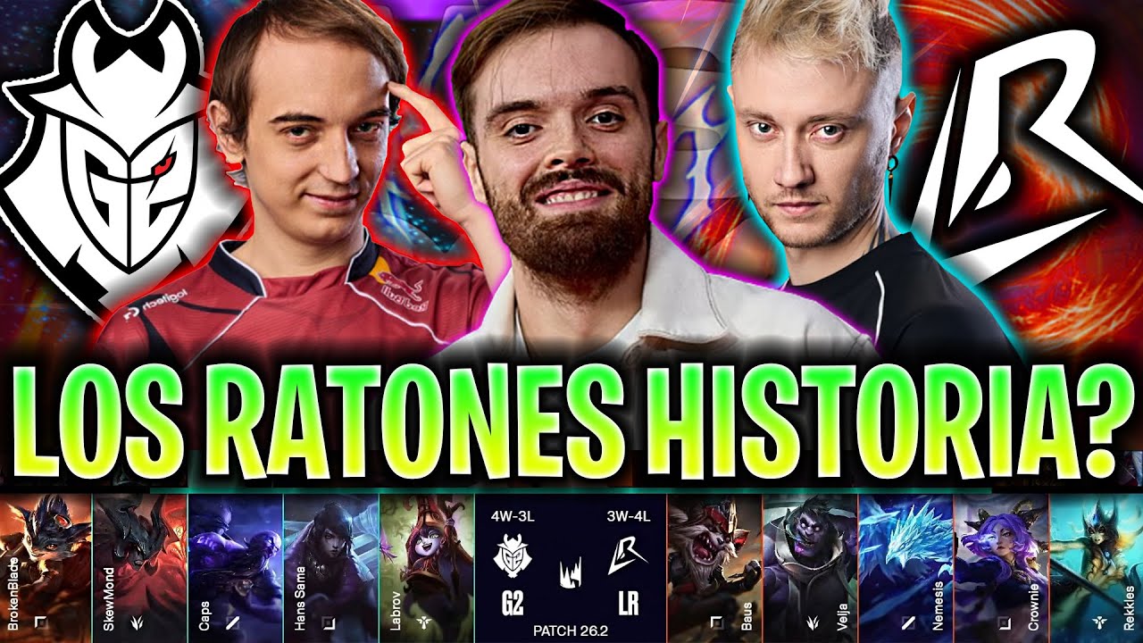 IBAI CASTEA A LOS RATONES HACIENDO HISTORIA?😱 - G2 vs LR LEC VERSUS 2026 ESPAÑOL IBAI COSTREAM