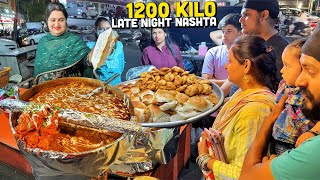 Delhi Street Food MAHARAJA SWAD 😍 Aunty ke Jumbo Kathi Kebab, Sardar ji ki Desi Ghee Handi & more