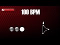 Base de batería en 3/4 a 100 BPM &quot;drum loop&quot; para practicar