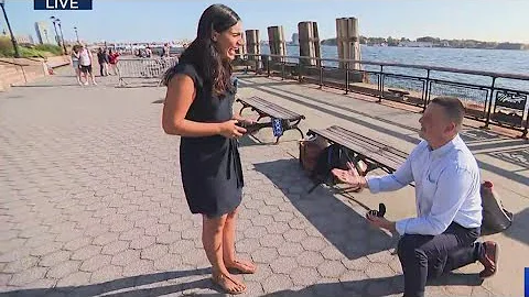 She said yes! PIX11 reporter gets surprise proposa...