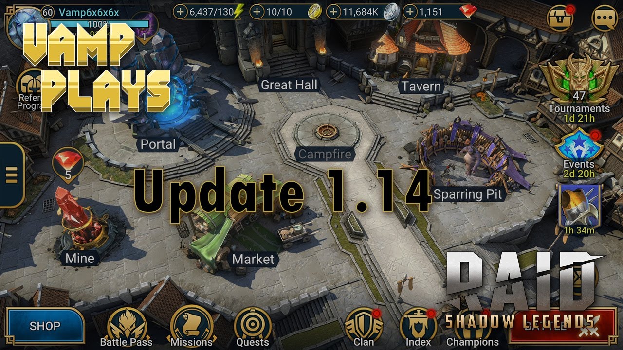 RAID: Shadow Legends | Update 1.14 Is Here!!! | Vamp Plays