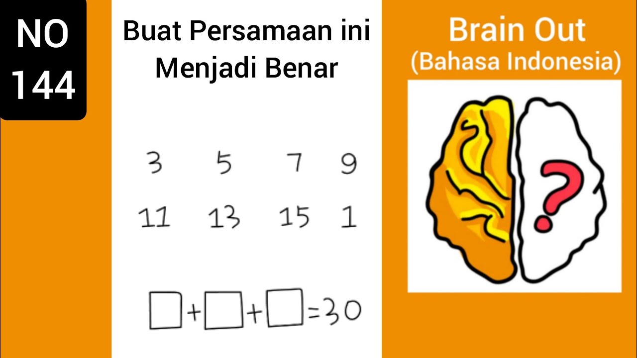 Buat Persamaan Ini Menjadi Benar Brain Out Youtube Buat Persamaan Ini Menjadi Benar Brain Out Youtube