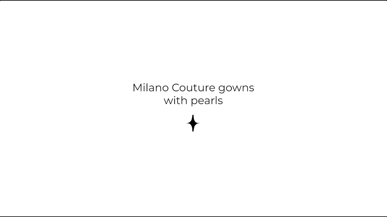 2026 Milano Couture Wedding Gowns with Pearls, YES, please!