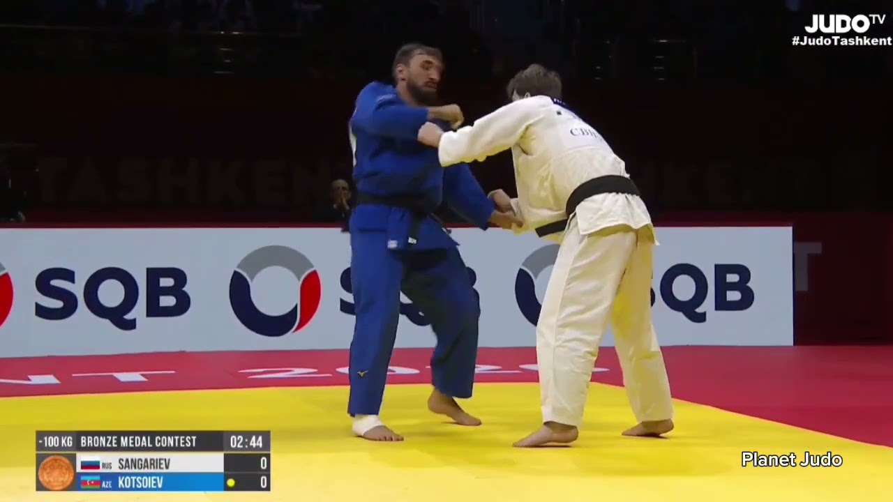 Адам САНГАРИЕВ 🇷🇺 🆚️ Зелим КОЦОЕВ 🇦🇿 | схватка за бронзу/-100кг | Большой Шлем Ташкент 2026