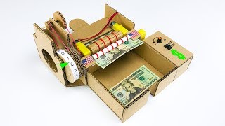 How to Build Money Counting Machine from Cardboard