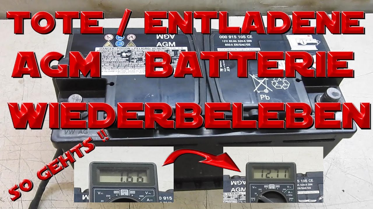 Agm Batterie Tiefentladen