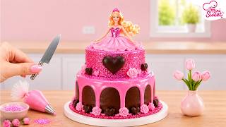How To Make Miniature Blink Barbie Princess Pull Me Up Decorating Cake 👸 Mini Sweet Land