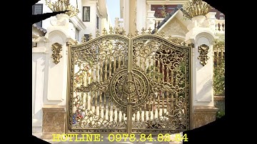 Cổng Cửa Cầu thang Lan can Hàng rào Hoa bông gió Giường ghế nhôm đúc cao cấp tại Yên Mô Ninh Bình