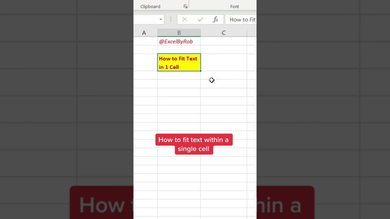 How To Fit Text Within A Single Cell In Excel