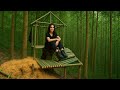 60 Days Building a Survival Shelter on a Tree, Tree House. Solo Camping