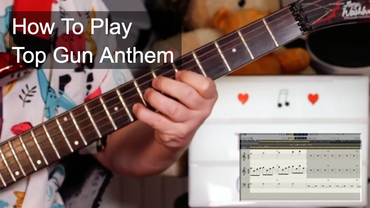 'Top Gun Anthem' Steve Stevens Guitar Lesson YouTube