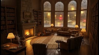 Quiet Night Study Music | Academia Ambience with Gentle Strings