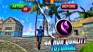 Free Fire 4k Ultra HD Quality Tutorial 🔥 | FF 4k Quality tutorial | screenshot 4
