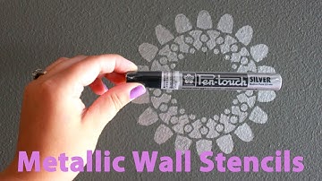 Metallic Wall Stencils