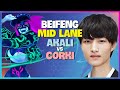 Challenger Akali Secrets: BeiFeng's Flawless Mid Lane Execution | Engsub