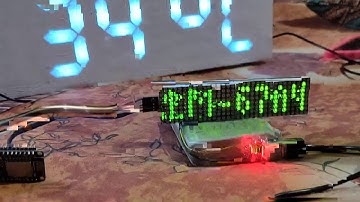 NodeMCU ESP Matrix Clock weather News NTP server by mobile app Part- I