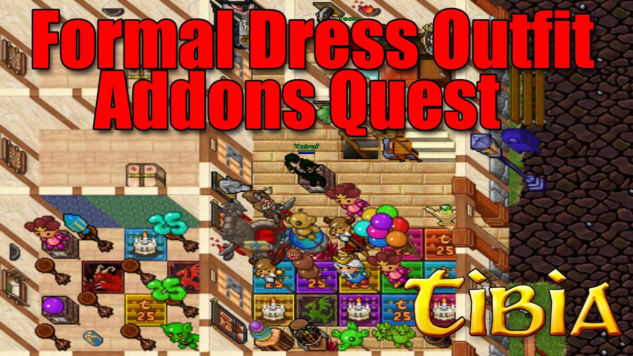 Formal Dress Outfit & Addons Quest - TIBIA - YouTube