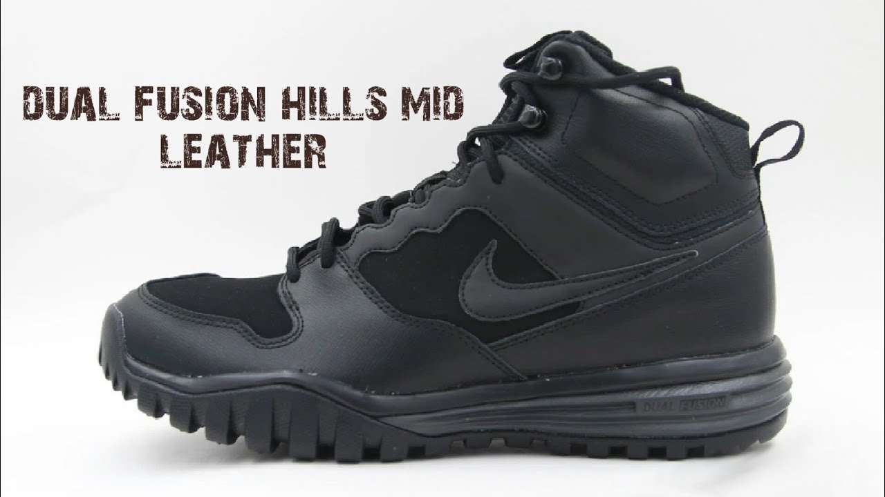 nike dual fusion hills mid leather