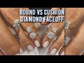 Diamond Face-Off Cushion VS Round Diamonds: Lauren B IGTV Series