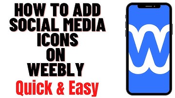 HOW TO ADD SOCIAL MEDIA ICONS ON WEEBLY 2024
