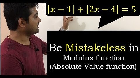 Modulus function |Absolute Value function| problems in Hindi - Part 3