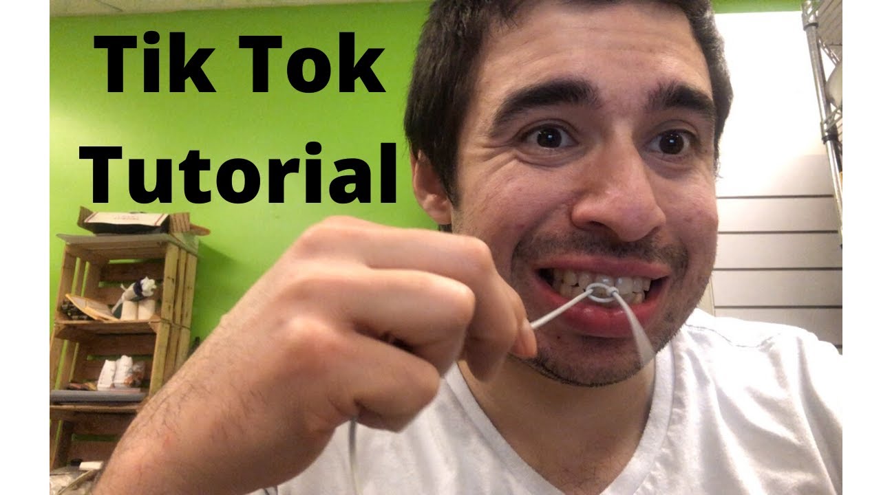 How To Tie A Knot With Your Mouth Challenge Tik Tok Tutorial