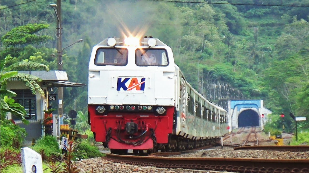 Capturing moments as Indonesian railway enter and exit tunnels and cross bridges