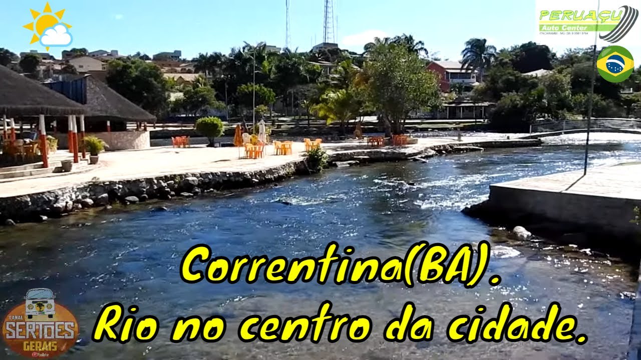 Correntina(BA). Rio no centro da cidade. - P 714.