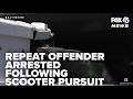 Officers arrest repeat offender, seize weapon, extended magazine following scooter pursuit