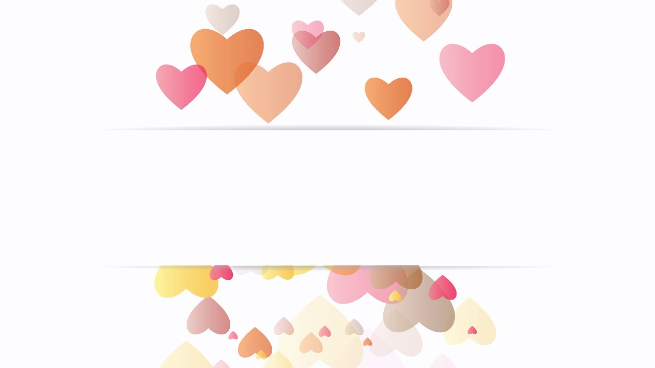 Heart flying frame effect animated free template | love footage | animated from | FREE