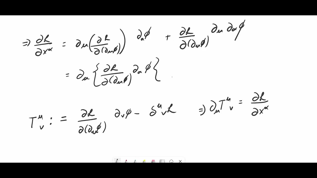 Deriving the Canonical Stress-Energy Tensor Using Euler–Lagrange ...