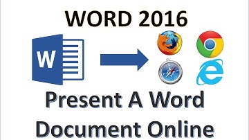 Word 2016 - Present a Word Document Online - How To Use Microsoft Office 365 Presentation in Browser
