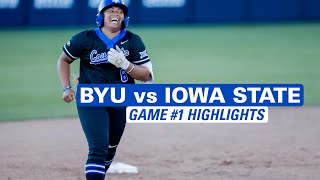 BYU Softball vs Iowa State Game #1 Highlights 4 18 24