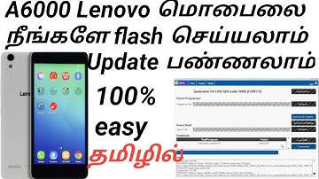 How to flash Lenovo A6000 with flash link gsm tamil