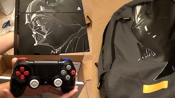 Star Wars Battlefront Darth Vader PS4 & Backpack Unboxing