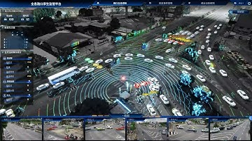 VanJee V2X Bangkok Smart Intersection Digital Twin Platform Point Cloud Effects