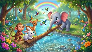 🐘 Ellie Elephant and the Rainbow River# kids story  Update