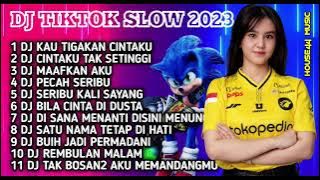 DJ TIKTOK SLOW FULL BASS 2023 • DJ KAU TIGAKAN CINTAKU ENDAH • DJ CINTAKU TAK SETINGGI ENDAH