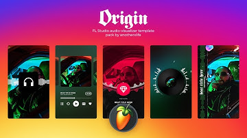 Origin 💎 FL Studio audio-visualizer vertical template pack | Zgameeditor visualizer