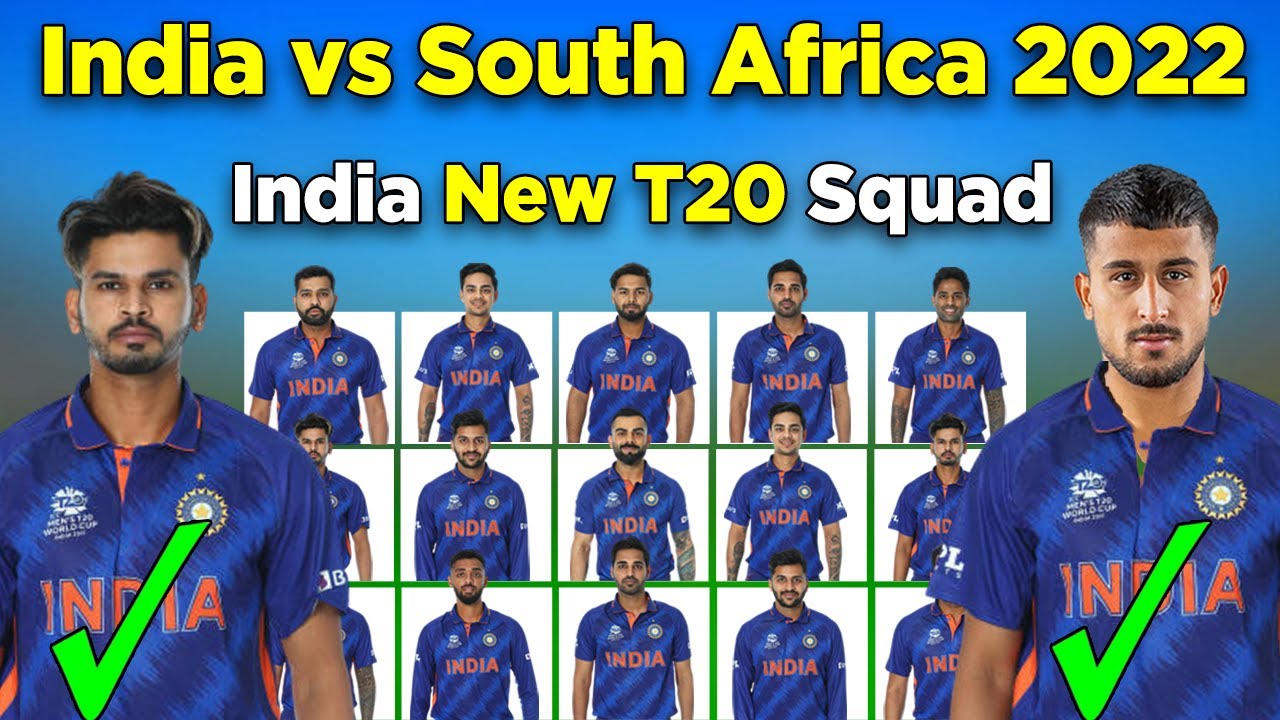 south africa india tour squad 2022