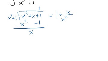 Integration after Long Division