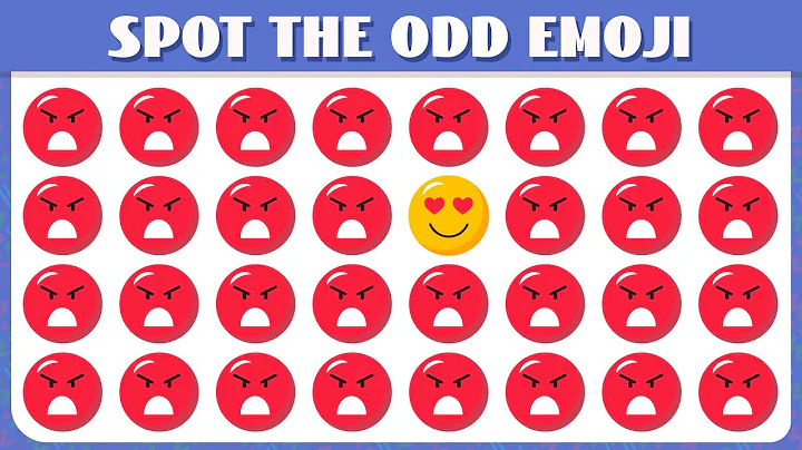 Can You Find the Odd Emoji Out? 😡 Angry Face Emoji Puzzle Quiz Challenge #35
