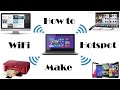 Turn Your PC Into A WiFi Hotspot - How To Turn WiFi PC/Laptop Into A WiF...