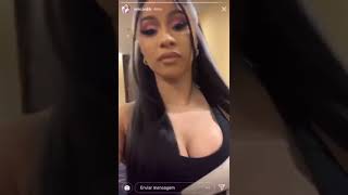 Cardi B faz Live cantando funk do Mc kevin o Chris " vai rebolar para o pai, vai novinha vai" 🎶