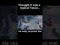 Typical Yasuo? he play like Faker!   yasuo! #gaming #games #leagueoflegends #shorts #yasuo