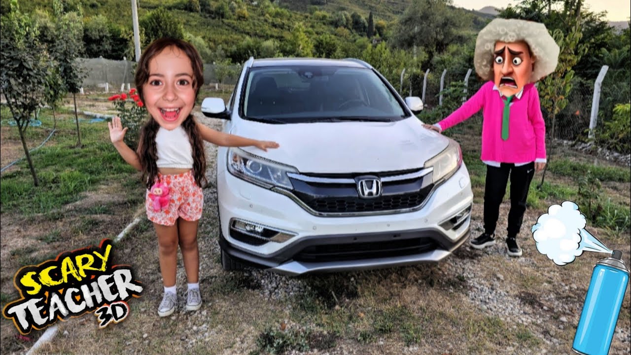 ESMA SCARY TEACHER CEZALI ARABADAN ELİNİ SON ÇEKEN KAZANIR OYNADI !! 