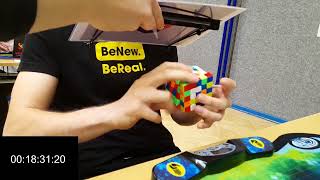 Rubik's cube 5x5x5 blindfolded - 23:34