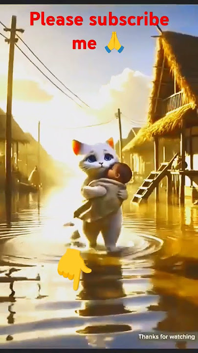 # aak Nana bacha bah te ja raha tha „/ aak cat ne uski jaan bacha li 😭 vairal short video 100k view