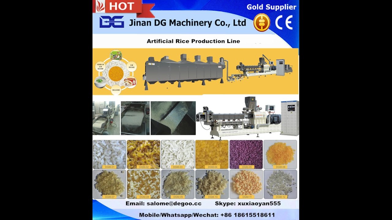 Broken rice reused for making reconstituted/artificial rice from Jinan ...